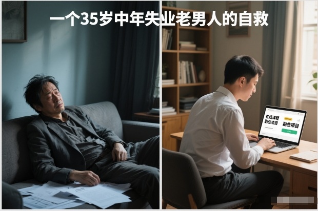 付费文章：一个35岁中年失业老男人的自救-副业宝典