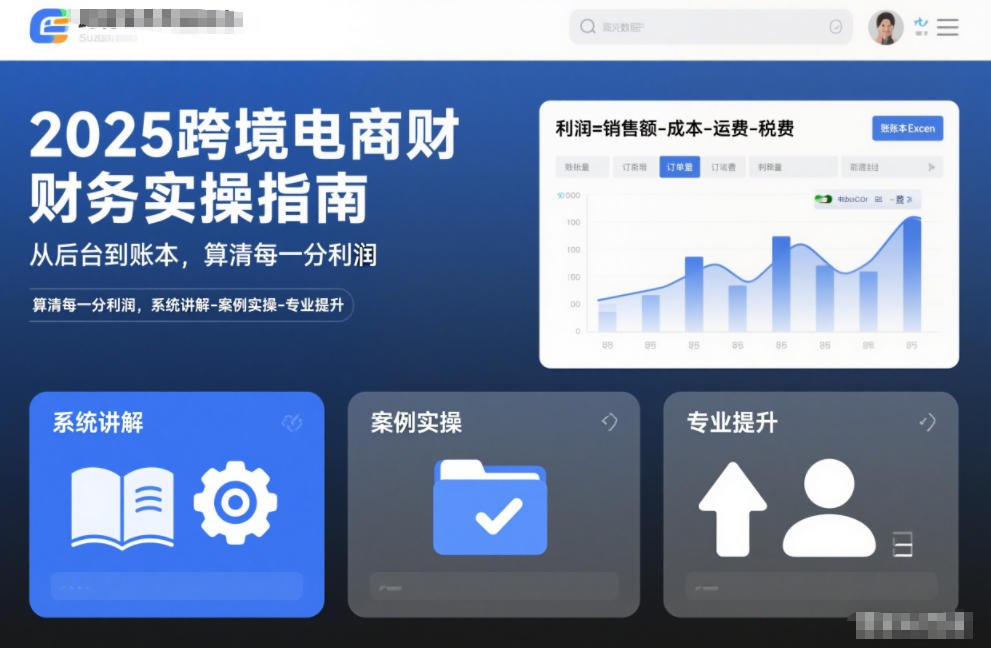 2025跨境电商财务实操指南，从后台到账本，算清每一分利润，系统讲解-案例实操-专业提升-副业宝典
