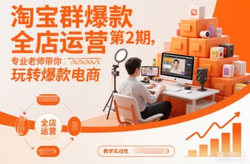 淘宝群爆款全店运营第2期，专业老师带你玩转爆款电商(更新)-副业宝典