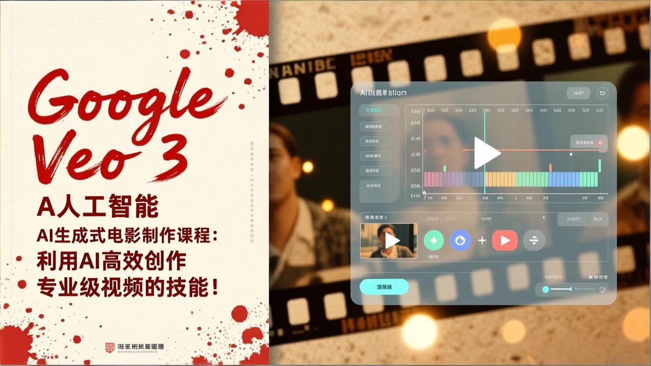 Google Veo 3人工智能AI生成式电影制作课程：利用AI高效创作专业级视频的技能！-副业宝典