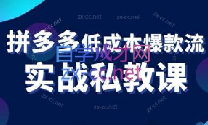 卡卡老师·拼多多低成本爆款流实战私教课-副业宝典