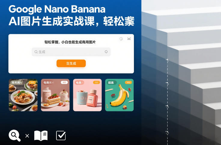 Google Nano Banana AI图片生成实战课，轻松掌握，小白也能生成商用图片-副业宝典