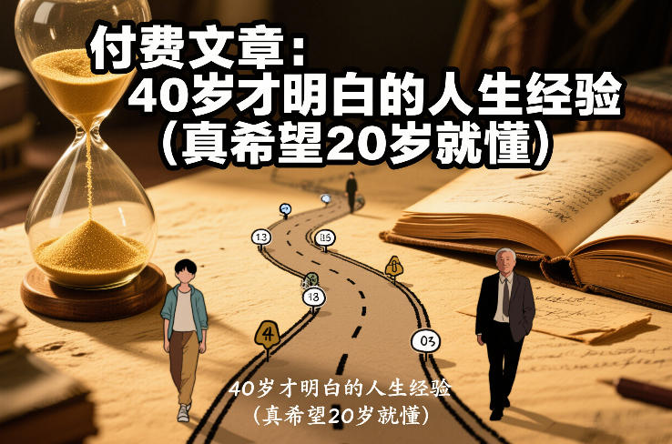 付费文章：40岁才明白的人生经验(真希望20岁就懂)-副业宝典