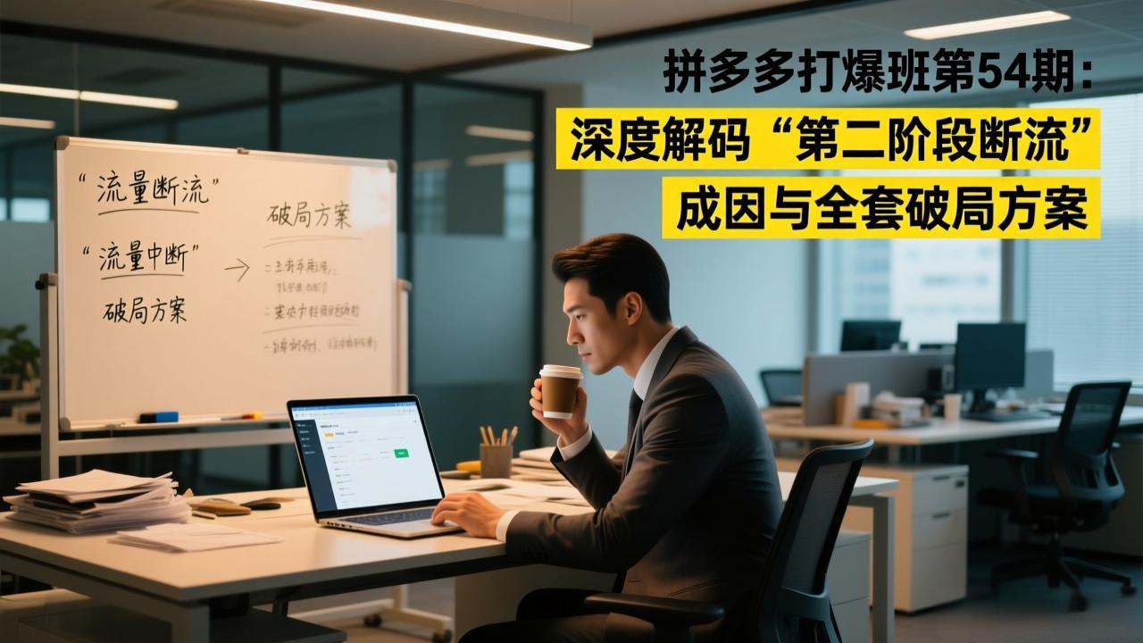 拼多多打爆班第54期：深度解码“第二阶段断流”成因与全套破局方案-副业宝典