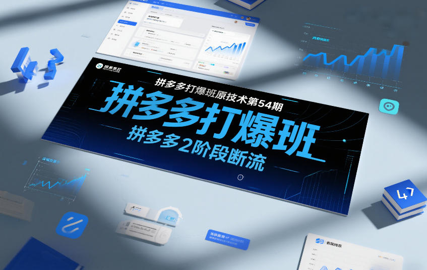 拼多多打爆班原创技术第54期，拼多多2阶段断流-副业宝典