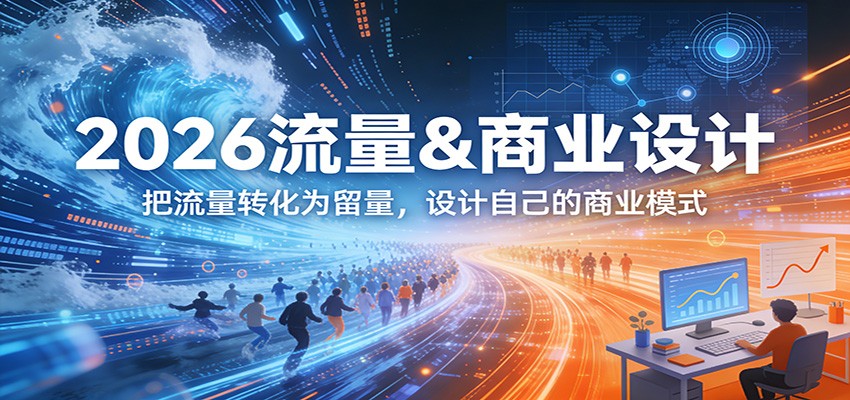 2026流量&商业设计，把流量转化为留量，设计自己的商业模式-副业宝典