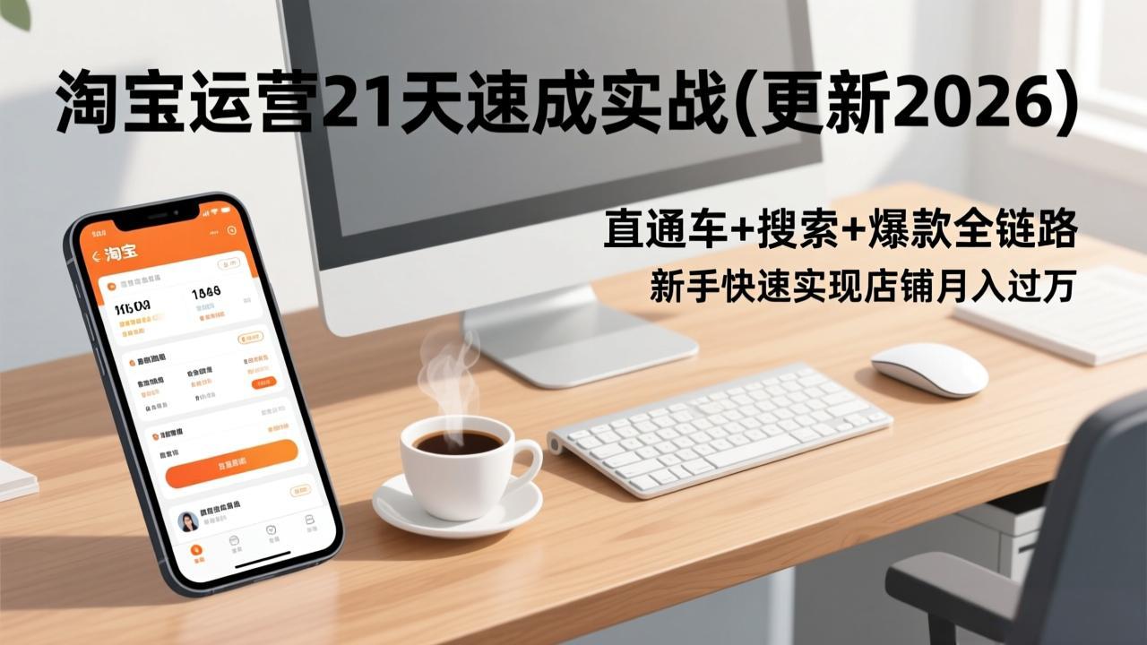 淘宝运营21天速成实战(更新2026-副业宝典