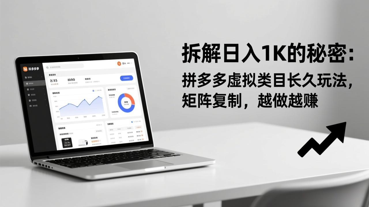 拆解日入 1K 的秘密：拼多多虚拟类目长久玩法，矩阵复制，越做越赚-副业宝典