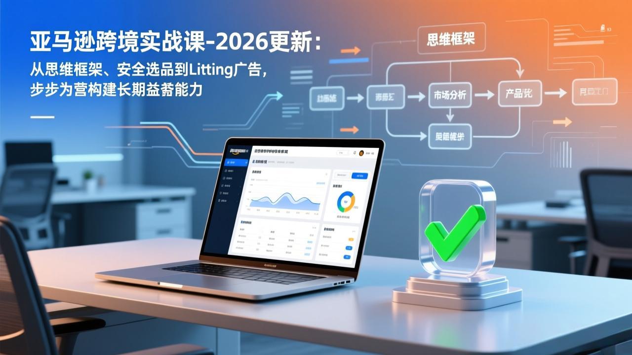 亚马逊跨境实战课-2026更新：从思维框架、安全选品到Listing广告，步步为营构建长期盈利能力-副业宝典