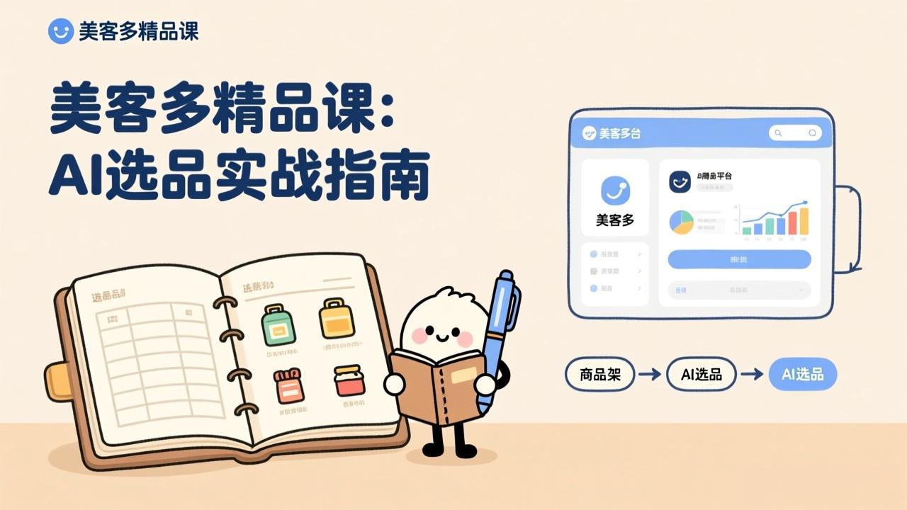 AI+美客多精品课，工具实操、数据选品、AI优化，新手也能快速上手，月入5000+美元-副业宝典