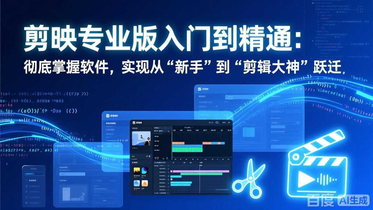 剪映专业版入门到精通：彻底掌握软件，实现从“新手”到“剪辑大神”跃迁-副业宝典