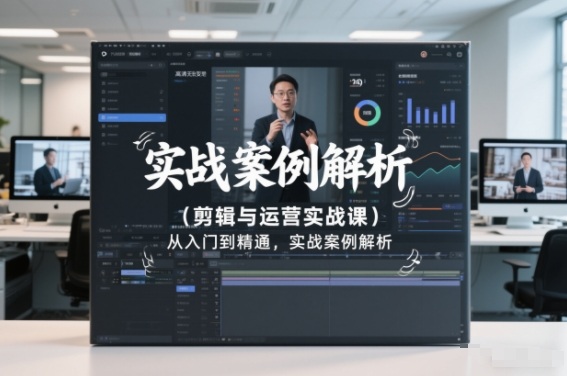 剪辑与运营实战课，从入门到精通，实战案例解析(更新2026)-副业宝典