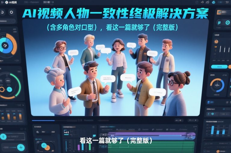 AI视频人物一致性终极解决方案(含多角色对口型)，看这一篇就够了(完整版)-副业宝典