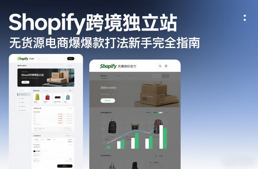 Shopify跨境独立站无货源电商爆款打法新手完全指南-副业宝典