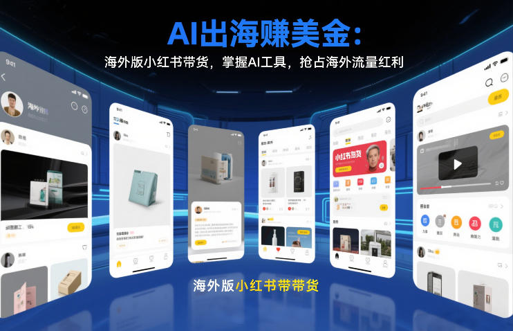 AI出海賺美金：海外版小红书带货，掌握AI工具，抢占海外流量红利(更新2026)-副业宝典