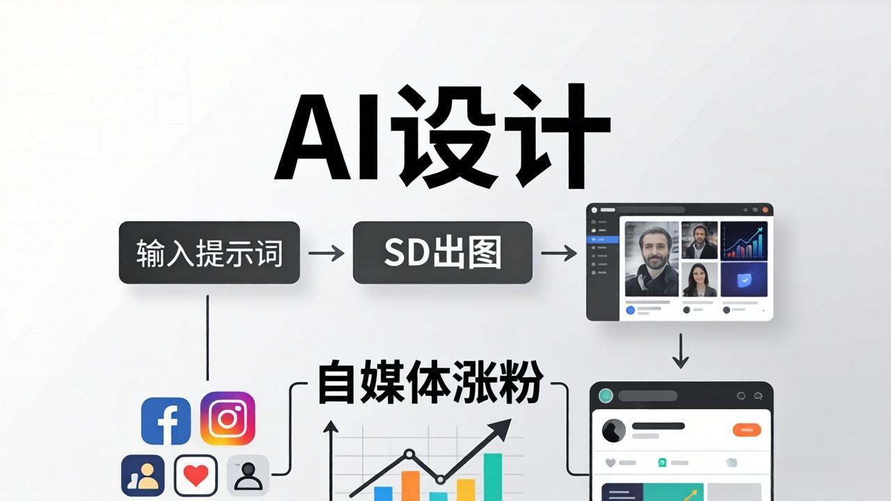 人人都是AI设计师：SD出图+自媒体涨粉一站教学，告别图文素材焦虑，AI设计让你轻松避开内卷-副业宝典