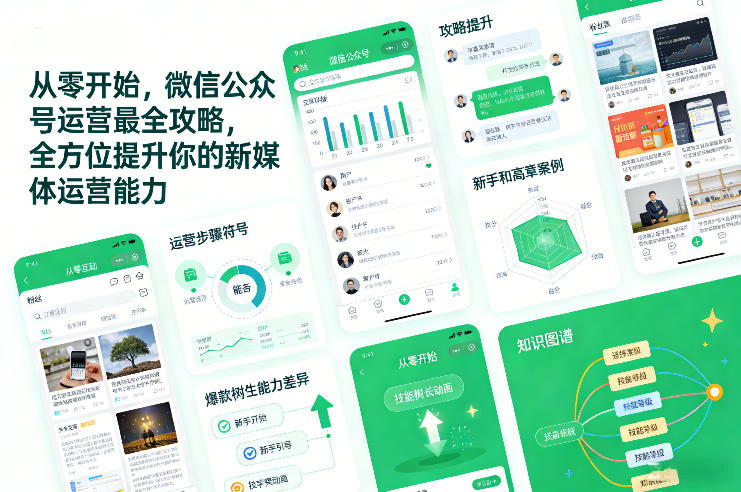 从零开始，微信公众号运营最全攻略，全方位提升你的新媒体运营能力-副业宝典