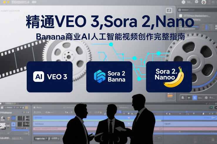 精通VEO 3，Sora 2，Nano Banana商业AI人工智能视频创作完整指南-副业宝典