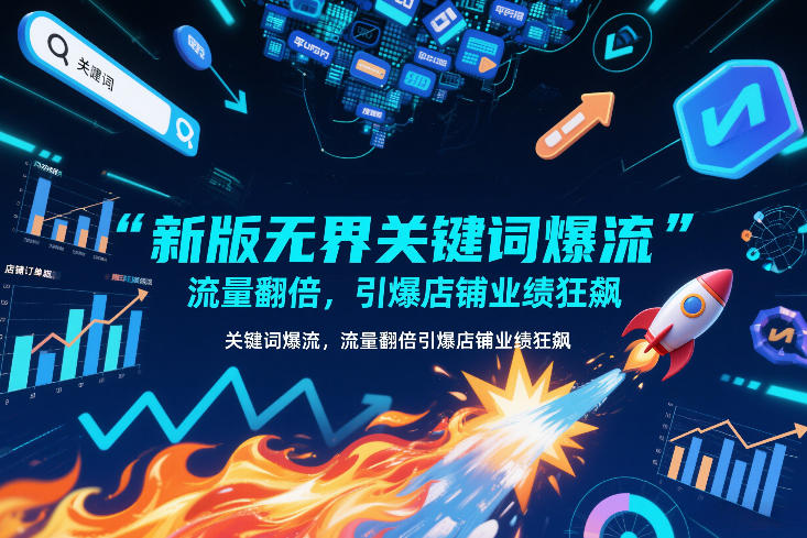 新版无界关键词爆流，流量翻倍，引爆店铺业绩狂飙-副业宝典