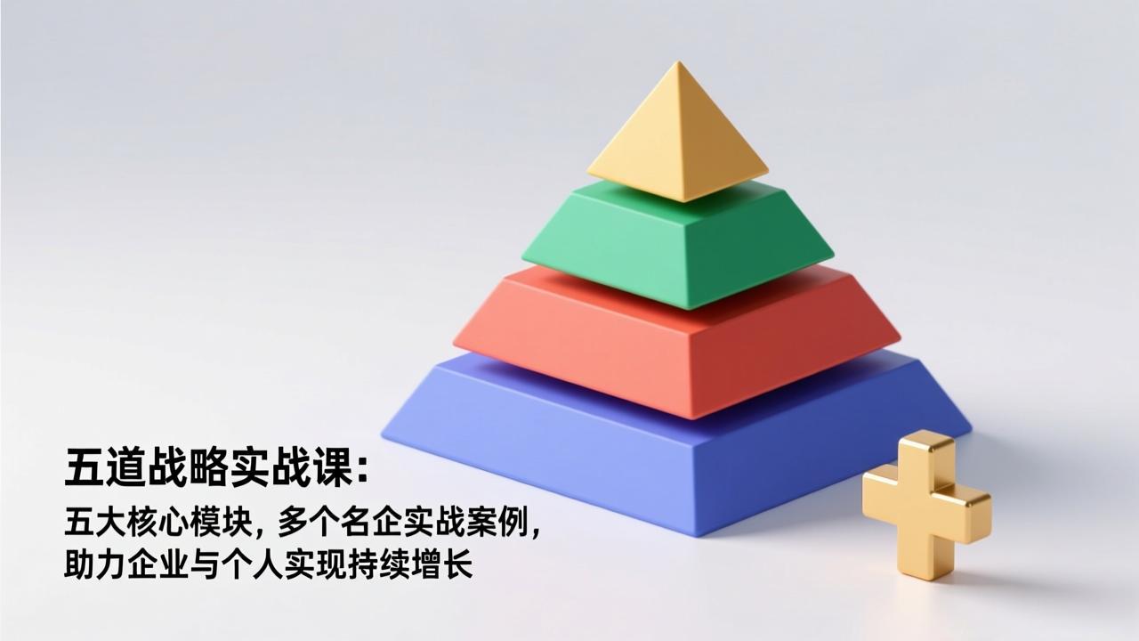 五道战略实战课：五大核心模块，多个名企实战案例，助力企业与个人实现持续增长-副业宝典