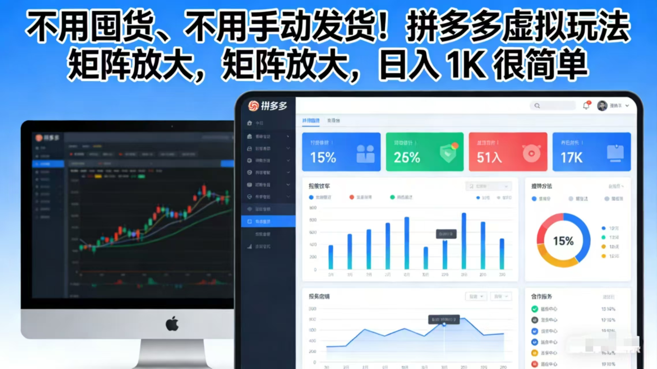 不用囤货、不用手动发货！拼多多虚拟玩法，矩阵放大，日入 1K 很简单-副业宝典